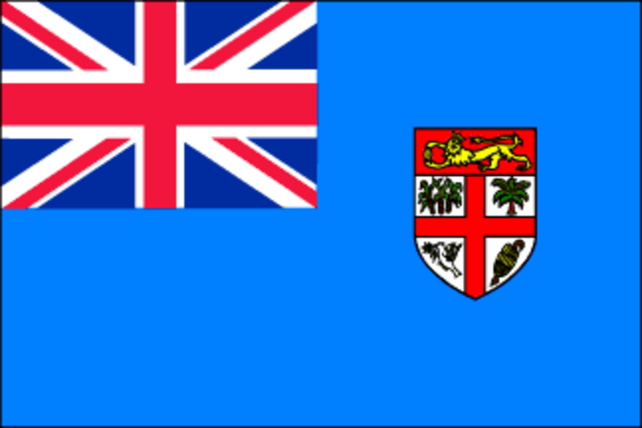 3x5 Foot (90x150 cm) Fiji International Polyester Indoor/Outdoor Flag